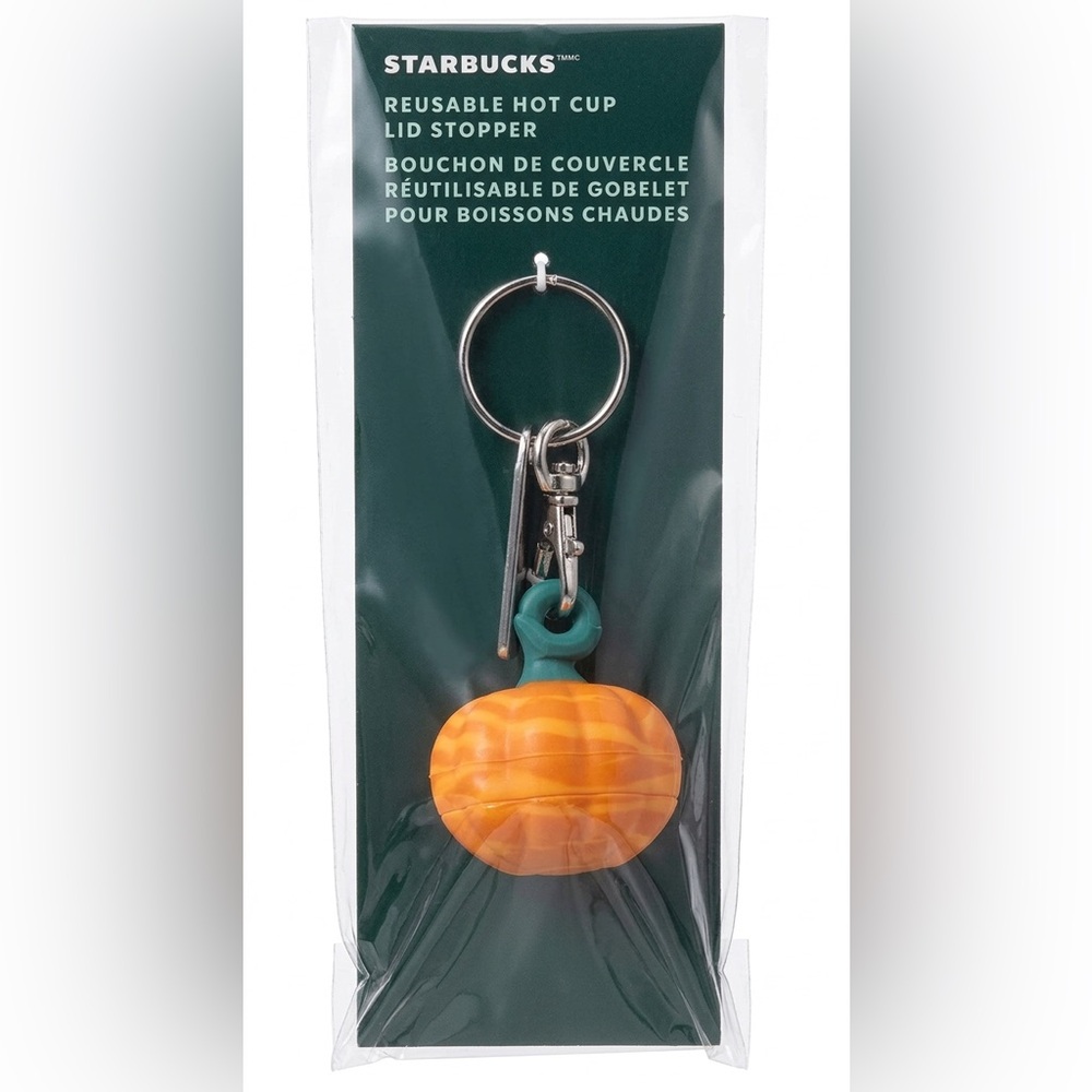 Starbucks Pumpkin Reusable Hot Cup Lid Stopper